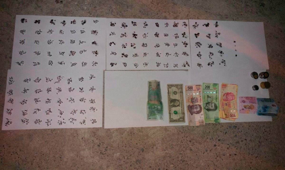 La droga y el dinero incautados fueron puestos a disposición del Ministerio Público Federal (MPF).