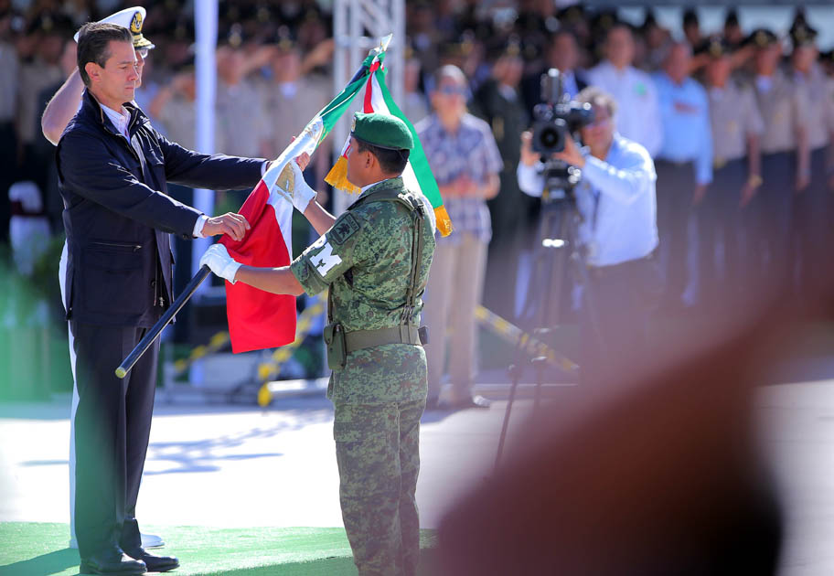 Peña inauguró la Onceava Brigada de Policía Militar y su Unidad Habitacional.