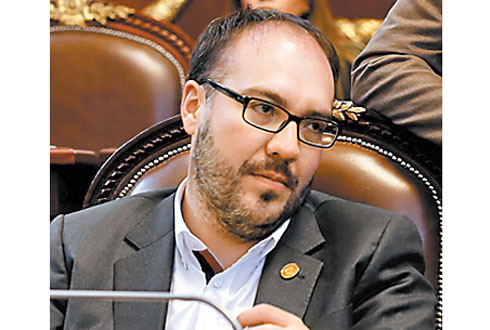 El legislador Mauricio Toledo. 