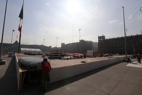 Se instalarán dos pistas rectangulares unidas por el túnel CdMx, es decir, el tótem central que se ubica en la parte superior con una estructura circu