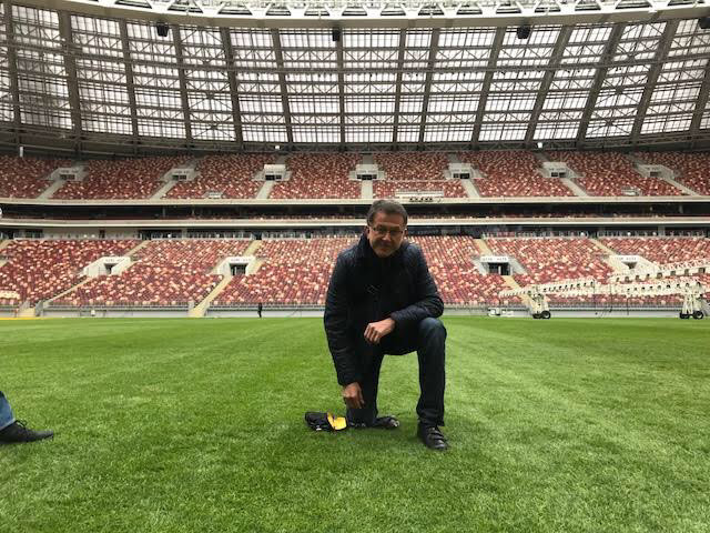 Juan Carlos Osorio en el Estadio de Luzhnikí