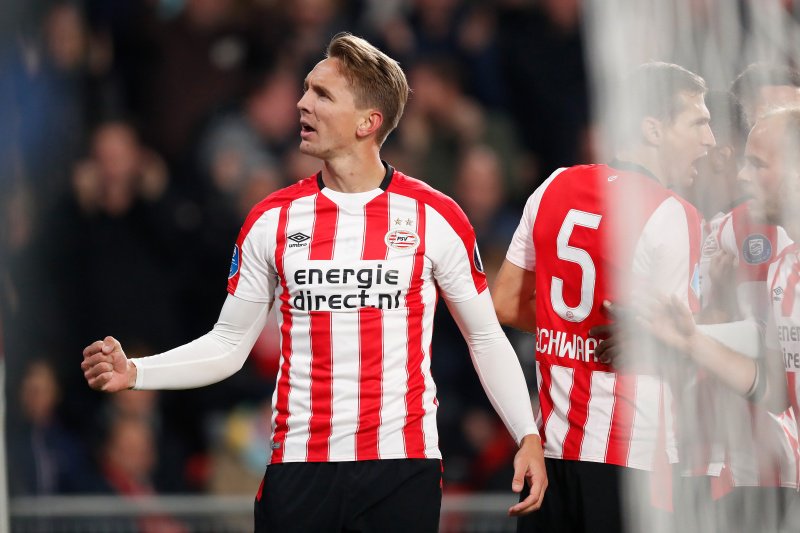 Luuk de Jong celebra el gol de la victoria