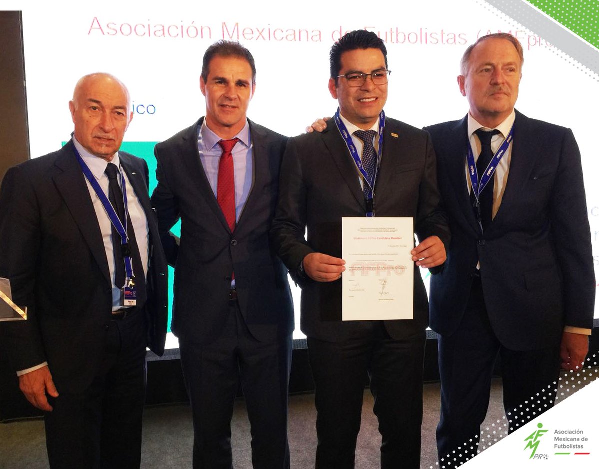 La Asociación Mexicana de Futbolistas recibe el reconocimiento como nuevo miembro de la FIFpro
