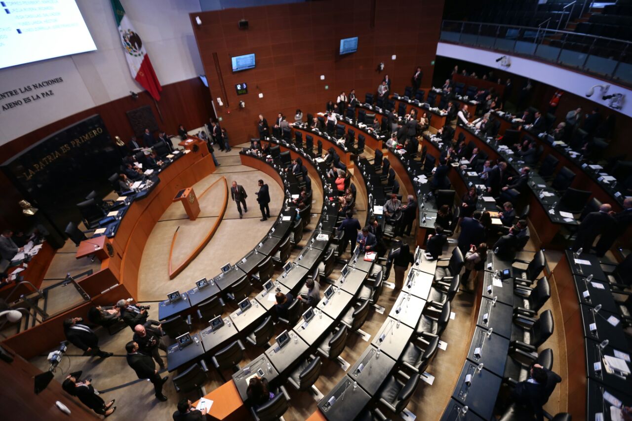 El Senado canceló la sesión solemne por los manifestantes.