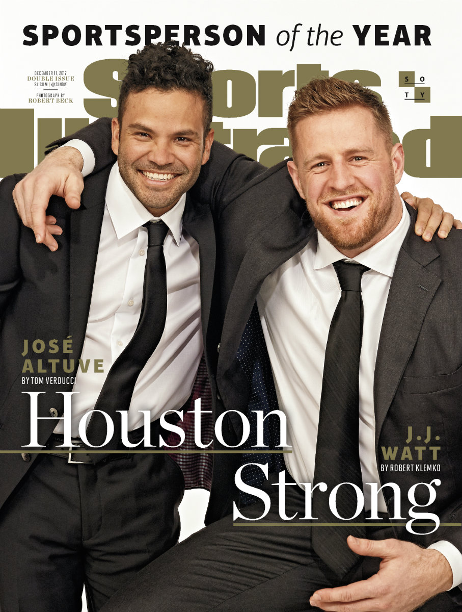 En la portada de Sports Illustrated José Altuve y JJ Watt, los deportistas del año