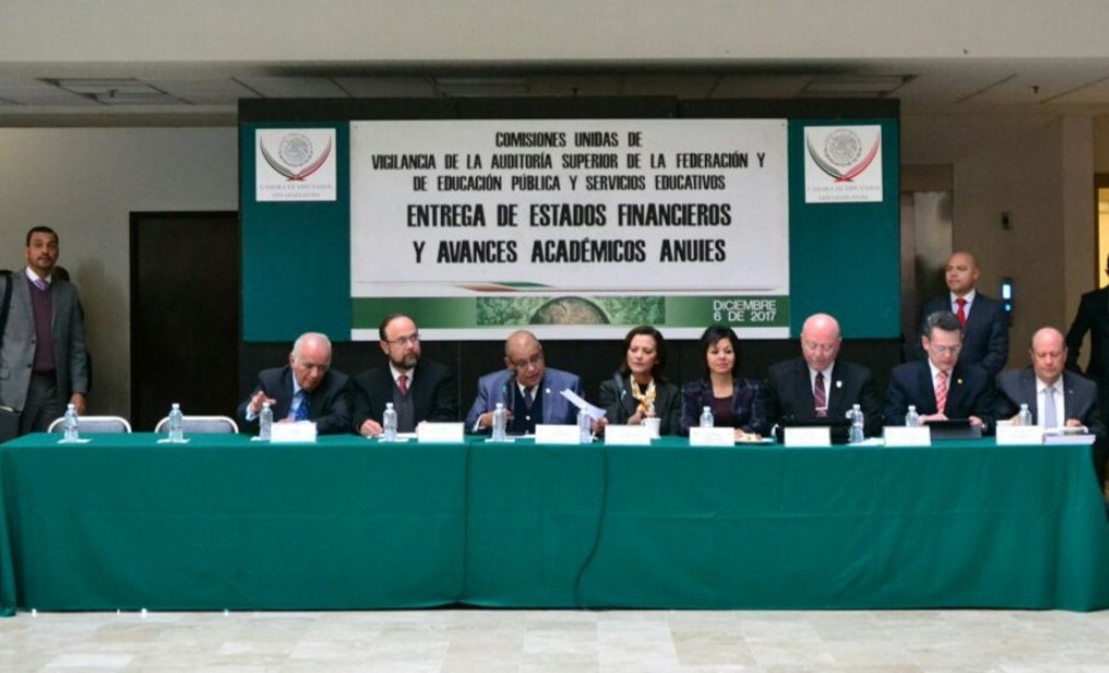 La Anuies hizo entrega a las comisiones unidas de Vigilancia de la ASF y de Educación Pública en San Lázaro de los estados financieros  de las 34 univ