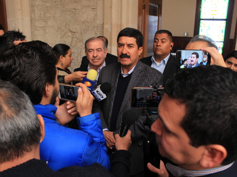 El gobernador de Chihuahua, Javier Corral, en entrevista.