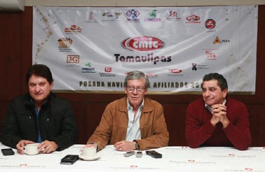 Gustavo Adolfo Arballo, presidente de la CMIC, estuvo en Tampico.