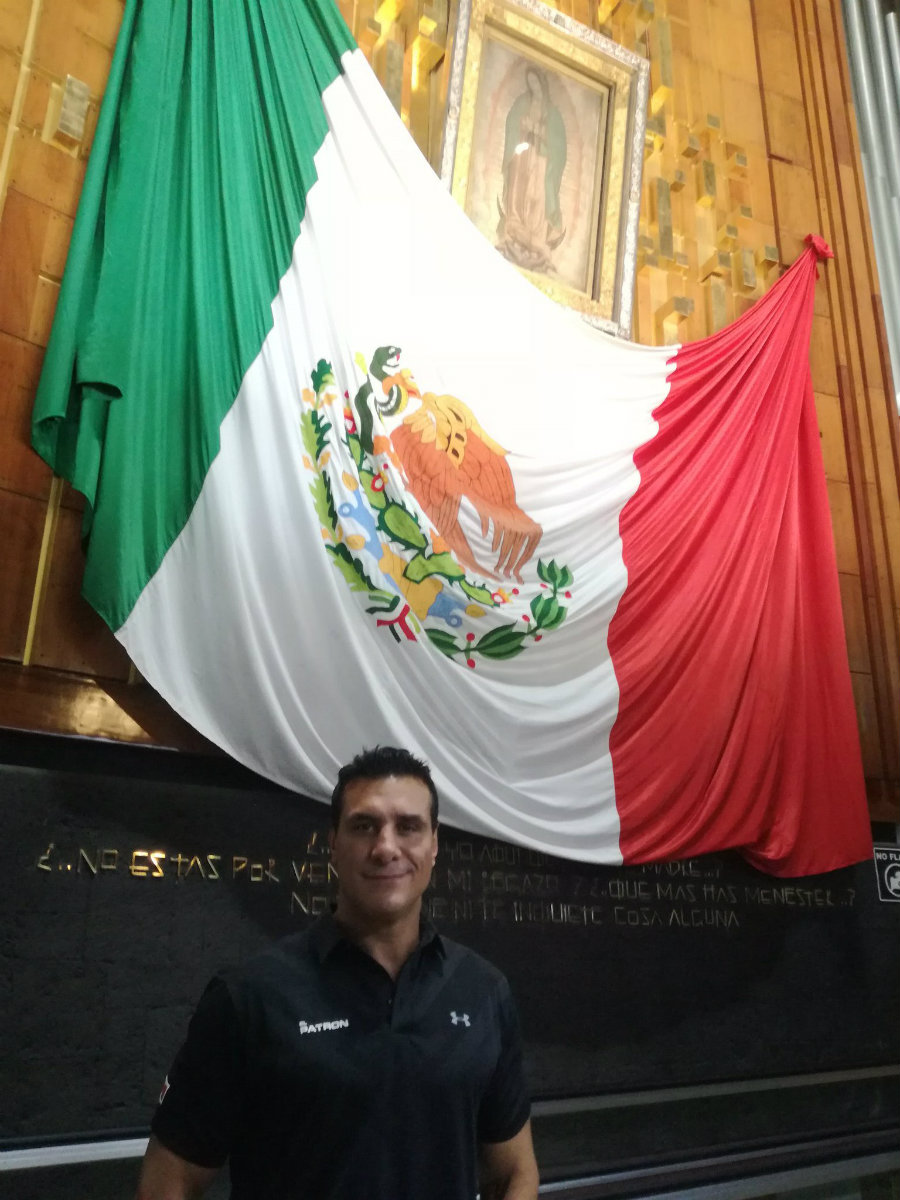 'El Patrón' fue a dar gracias a la Virgen de Guadalupe