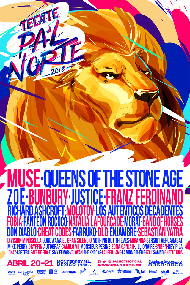 Muse y Justice encabezan cártel del Pal Norte 2018.