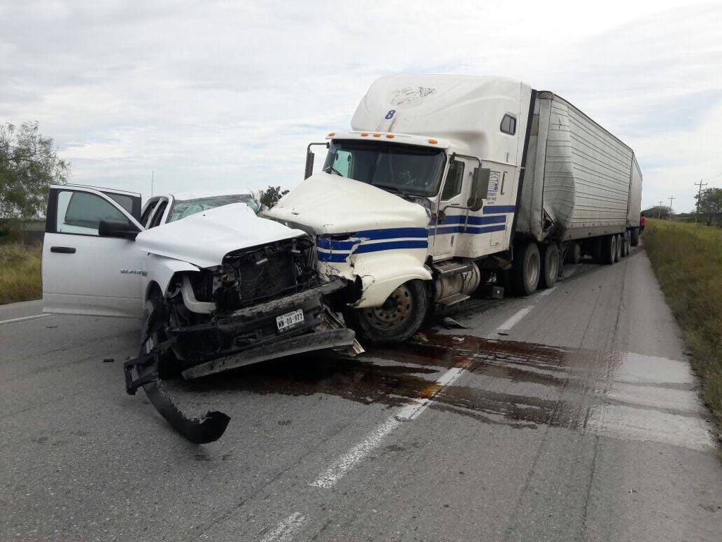 Accidente de policías de Tamaulipas en carretera 