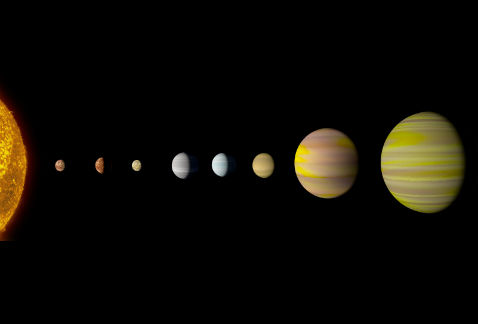 El sistema solar de la estrella Kepler 90 tiene ocho planetas, igual que el nuestro.