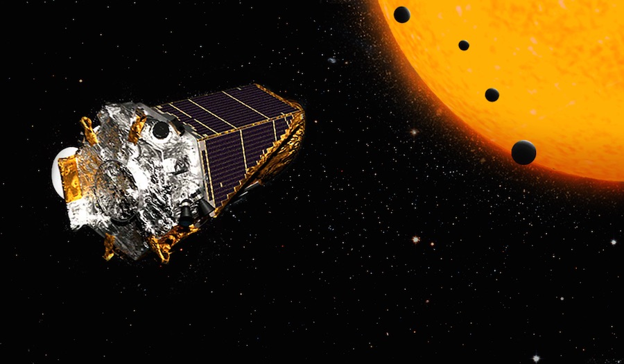 Una imagen del telescopio espacial Kepler, en su búsqueda de exoplanetas.