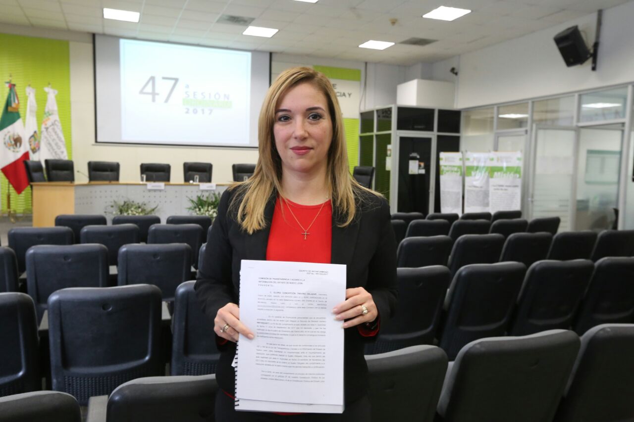 La diputada del PRI, Gloria Treviño.