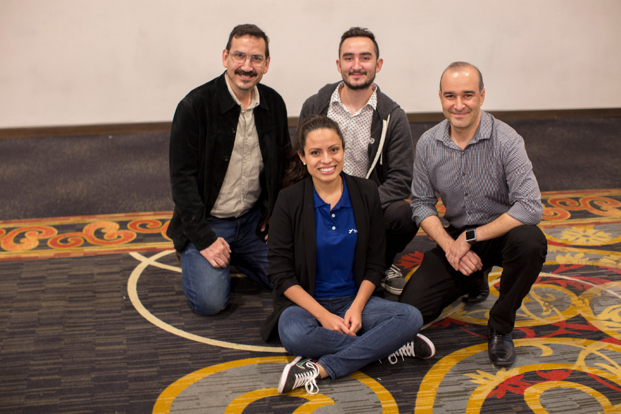 Alejandro y Jesús Garza, Francisco Luna y Alma Pérez/Travel Admin