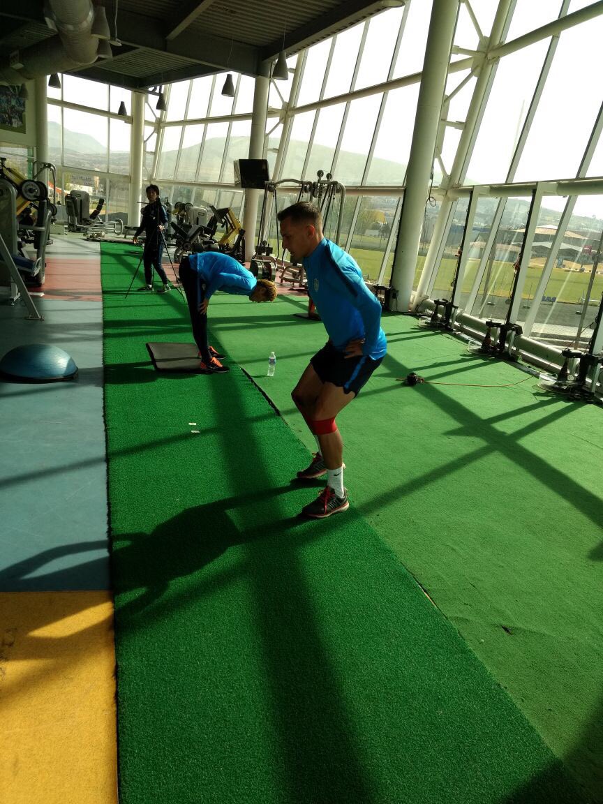 Christian Giménez en sus primeras con el Pachuca