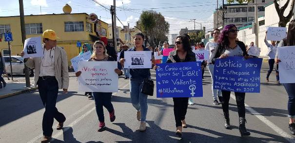Activistas exigieron justicia para Rosalinda Stephanie Morales García de 29 años, desaparecida el pasado 14 de diciembre.