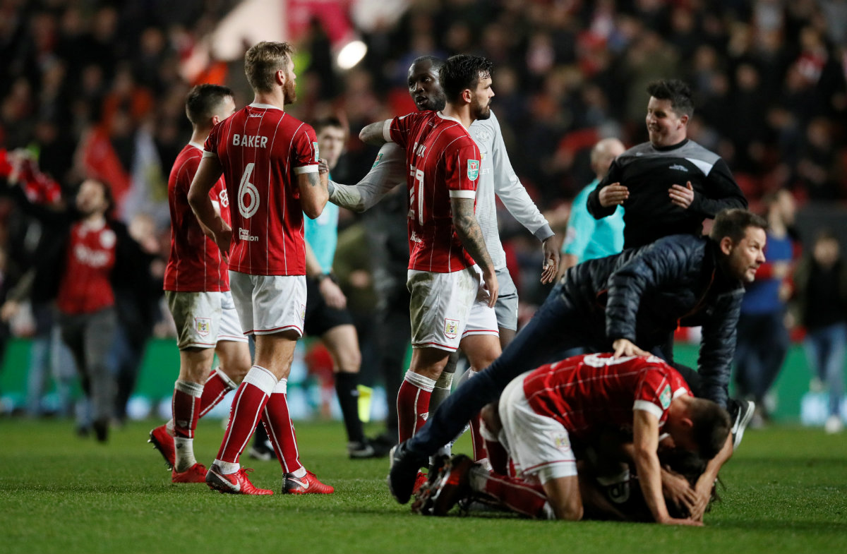 El Bristol City dio la sorpresa y eliminó al Manchester United, actual campeón de la Copa de Inglaterra