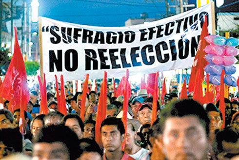 Mitin de apoyo. 