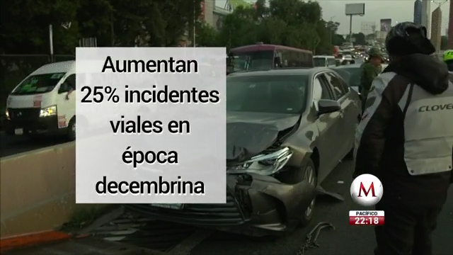 La Cruz Roja advierte que en las fiestas decembrinas aumentan los accidentes viales