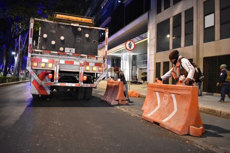 La intervención inició por tramos de Lieja a avenida Hidalgo que comprende 3.45 kilómetros.