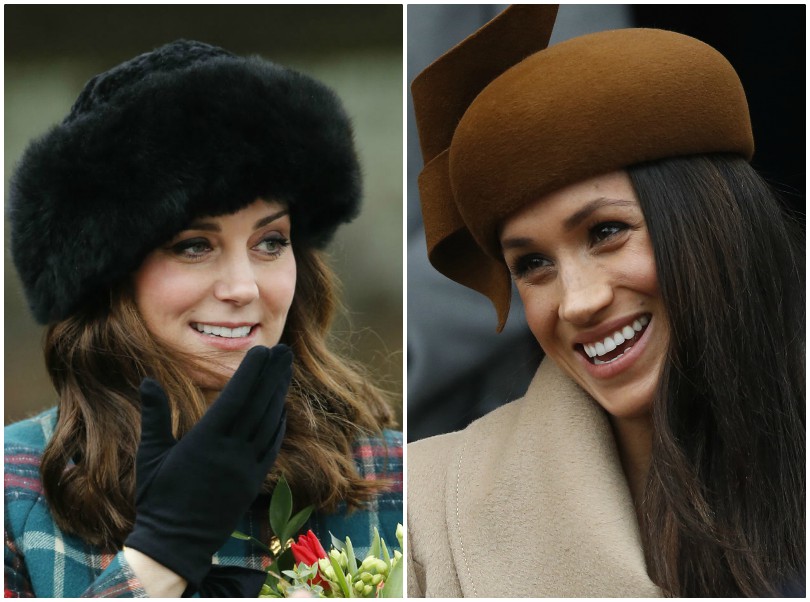 Kate Middleton y Meghan Markle estuvieron en los festejos navideños de la familia real. 