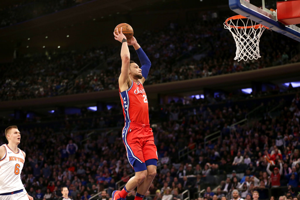 Los 76ers vencieron a los Knicks