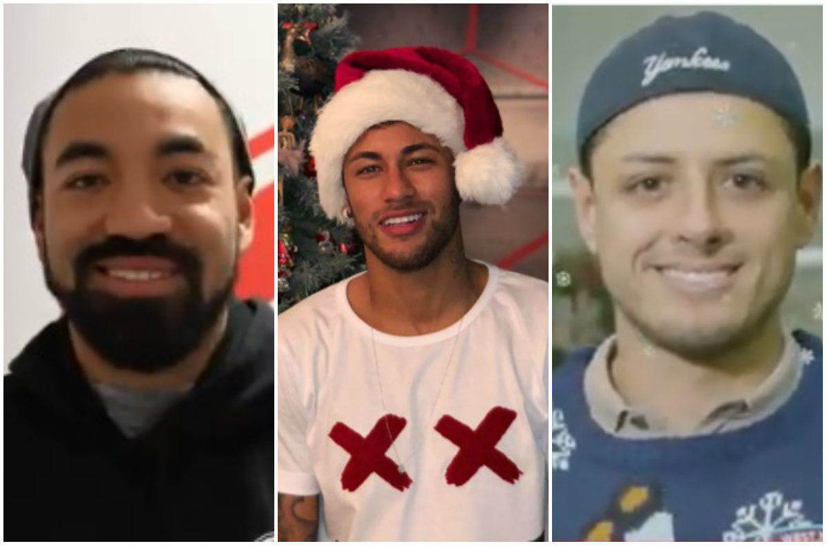 Marco Fabián, Neymar, 'Chicharito' Hernández, entre otros jugadores desean feliz navidad