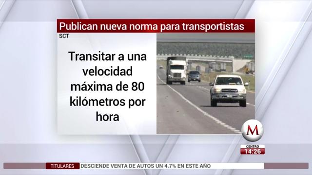 Publican nueva norma sobre peso y dimensiones de doble remolques