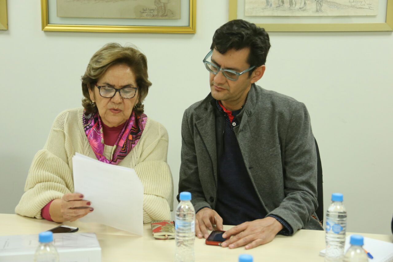 Elías Agüero de Moreleando y la aún director de Cultura, Ruth Idalia Ysáis Antuna.