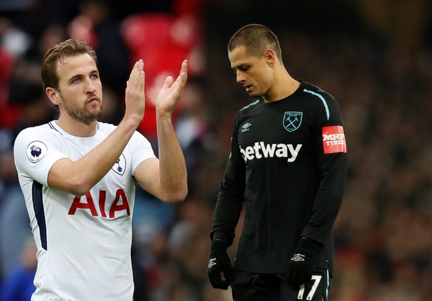 Harry Kane y Javier 'Chicharito' Hernández