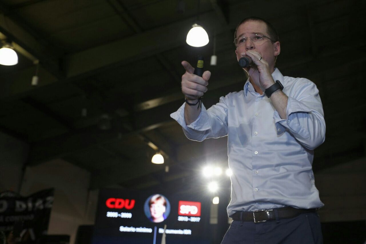 Ricardo Anaya en un acto en Chihuahua.