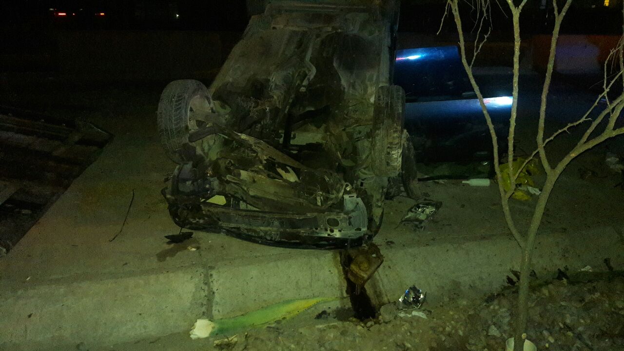 El accidente se reportó a las 2:00 de la mañana.