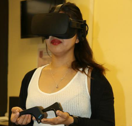 La plataforma funciona con un visor Oculus Rift.