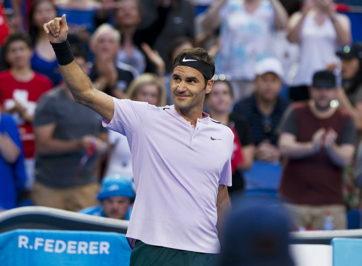 Roger Federer tuvo un buen inicio en la Copa Hopman