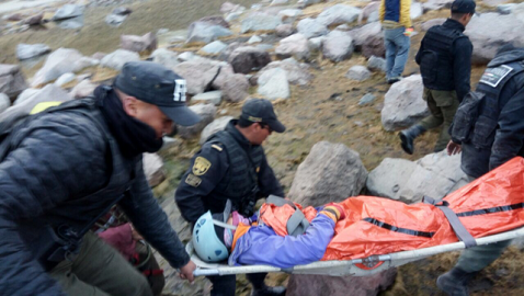 Durante el rescate. 