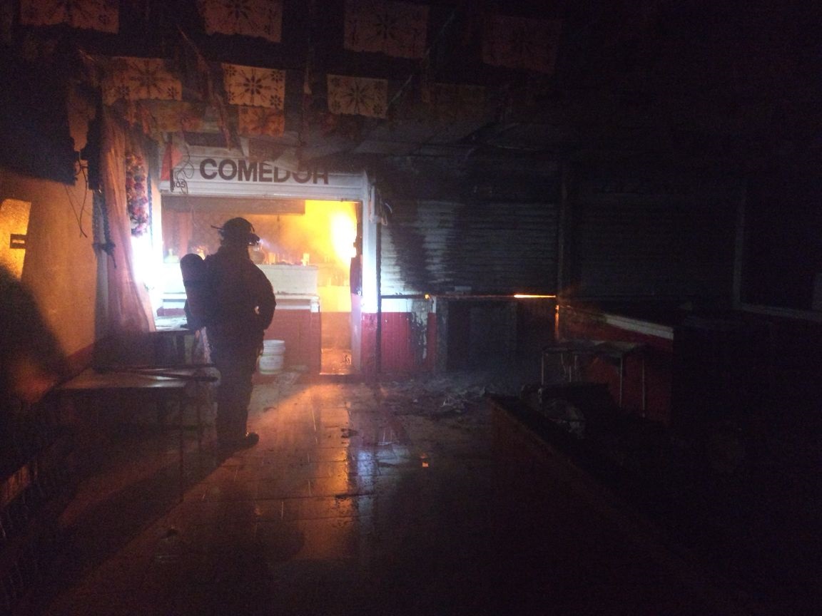 El incendio ocurrió la noche del 31 de diciembre.