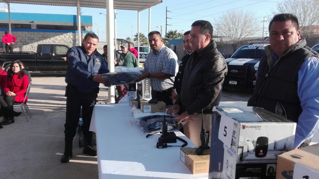 Festejo el Día del Policía en Matamoros. 