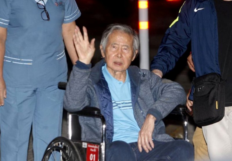 Alberto fujimori fue indultado por el presidente Pedro Pablo Kuczynski la tarde del 24 de diciembre.