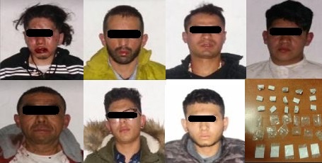 Los imputados fueron detenidos por los delitos de extorsión y narcomenudeo.
