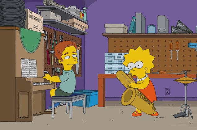 Ed Sheeran aparece en los Simpson en parodia de ‘La La Land’.