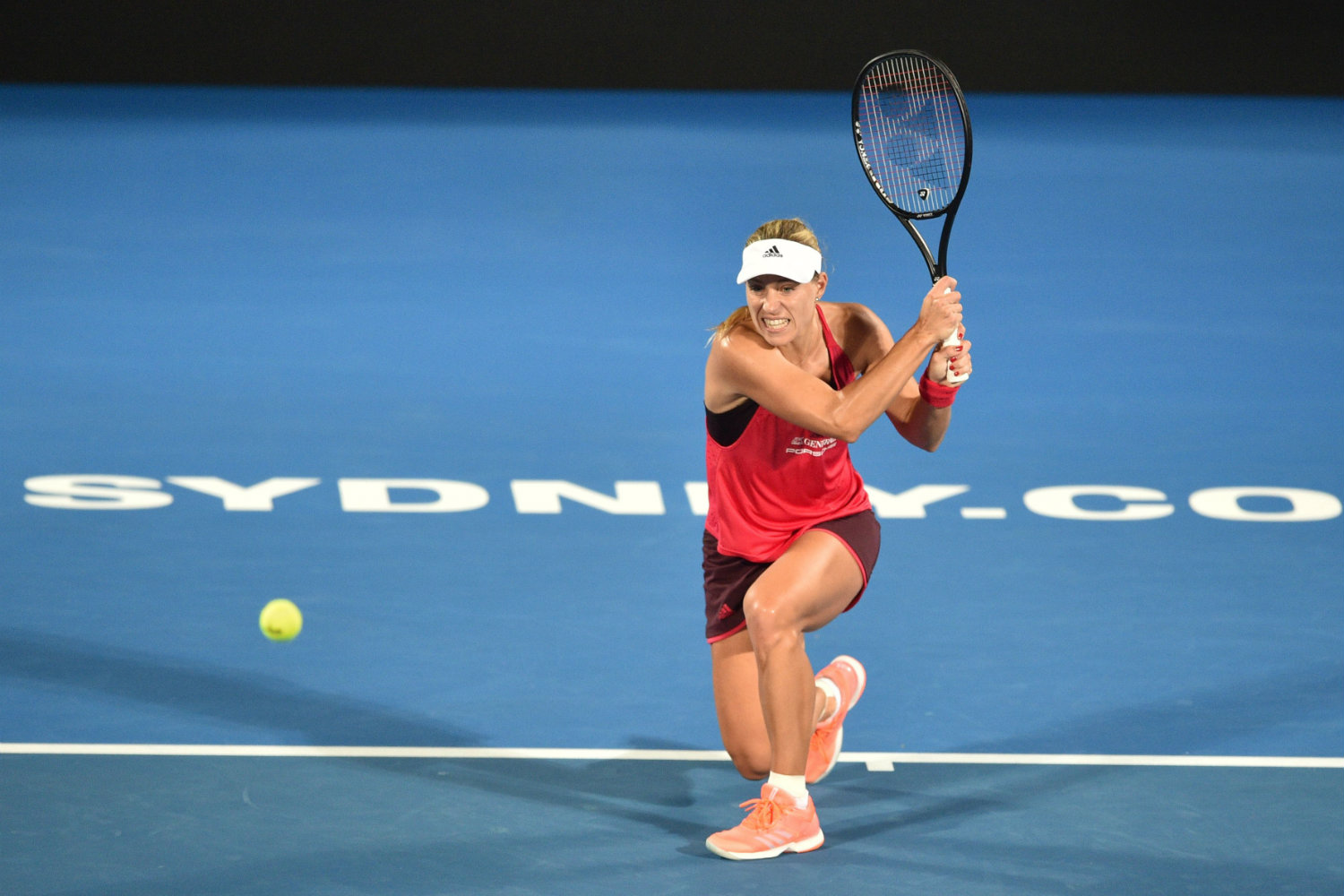 Angelique Kerber en el duelo ante Venus Williams