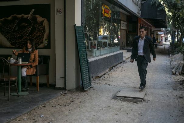 Sólo el 75 por ciento de los trabajos de remodelación están listos en la Zona Rosa, en la delegación Cuauhtémoc.