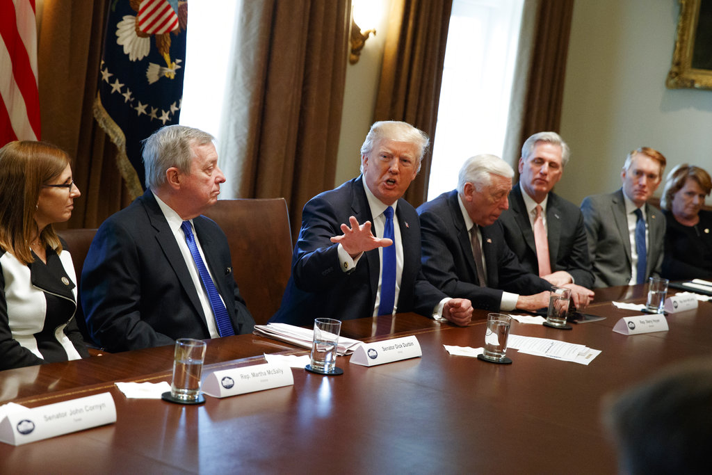 Donald Trump insistió en la construcción del muro fronterizo con México como parte de un acuerdo migratorio.