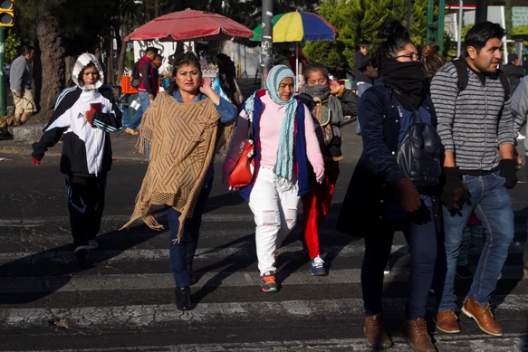 Se espera que para este miércoles haya temperaturas de cero a ocho grados en la CdMx.