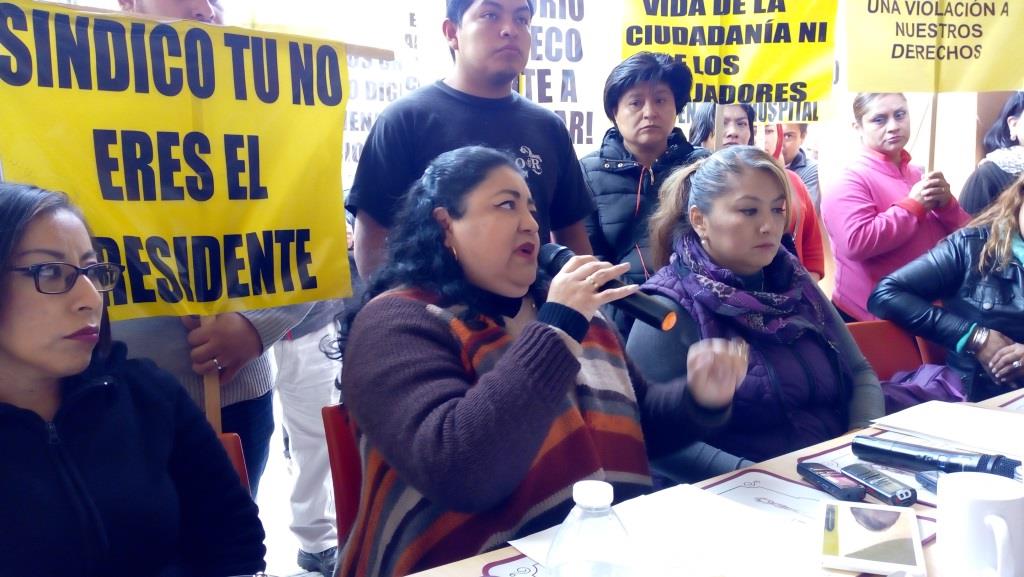 Ivonne Morales Luna, dirigente del sindicato de Trabajadores del ayuntamiento de Tehuacán.