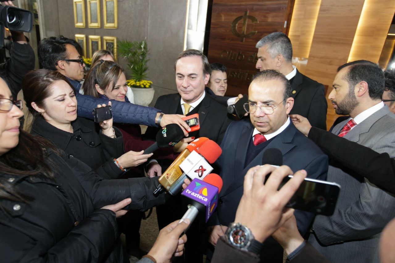 Alfonso Navarrete Prida se reunió con los integrantes del Consejo Coordinador Empresarial.