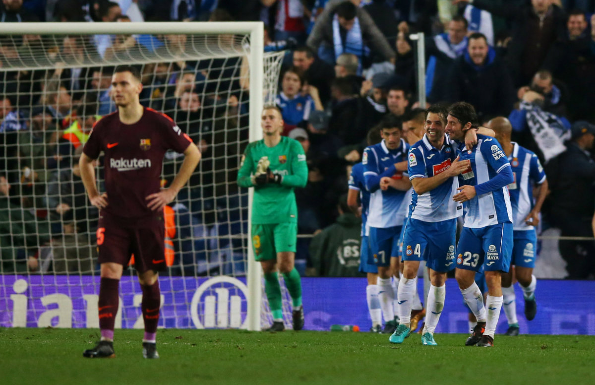 El Espanyol se llevó el triunfo en la ida de los Cuartos de Final contra el Barcelona