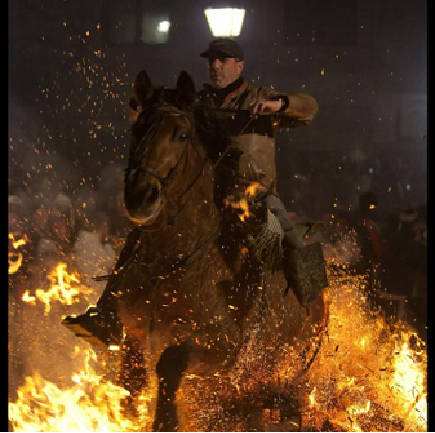 Más de 130 caballos participan en esta celebración religiosa.