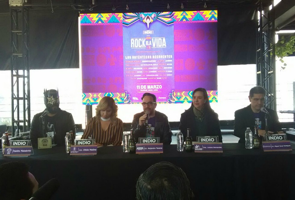 Presentación del cartel del Festival Rock X La Vida.